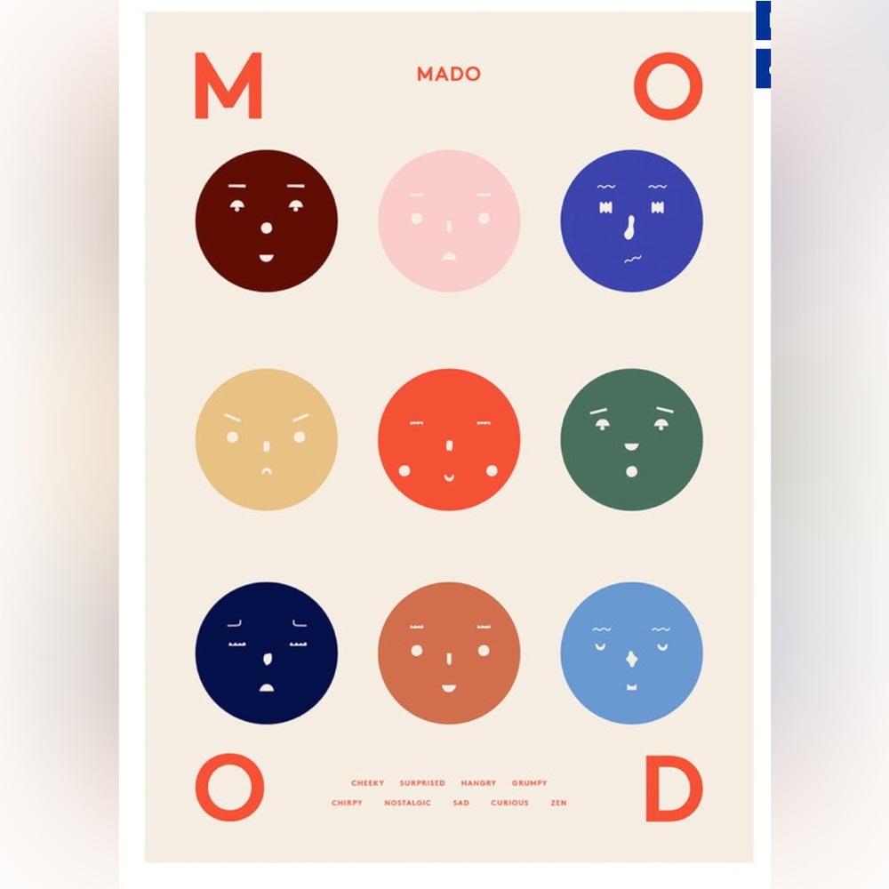 Nine Moods poster - 50x70 CM brand new, still in package